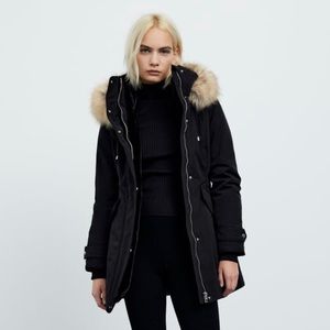 ZARA Water Repellent Puffer Parka